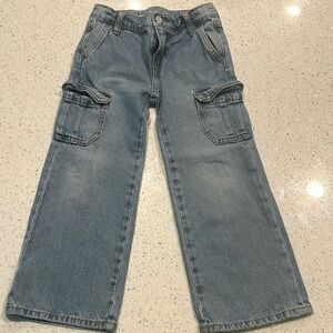 Used condition wide leg cargo jeans